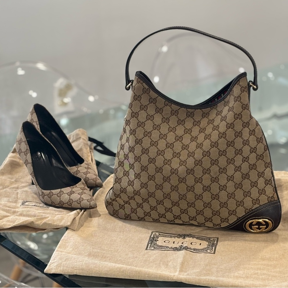 Gucci Brown Monogram Women's Bag